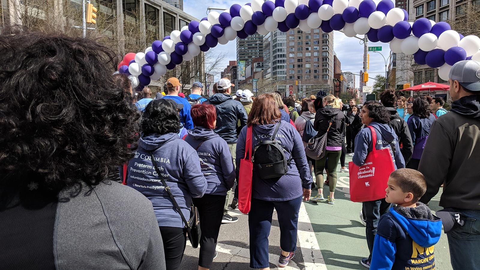 The CUIMC Preterm Birth Prevention Center March for Babies team