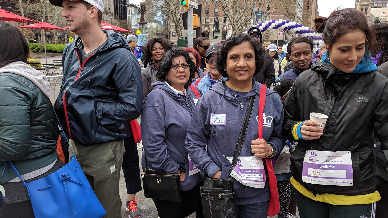 The CUIMC Preterm Birth Prevention Center March for Babies team