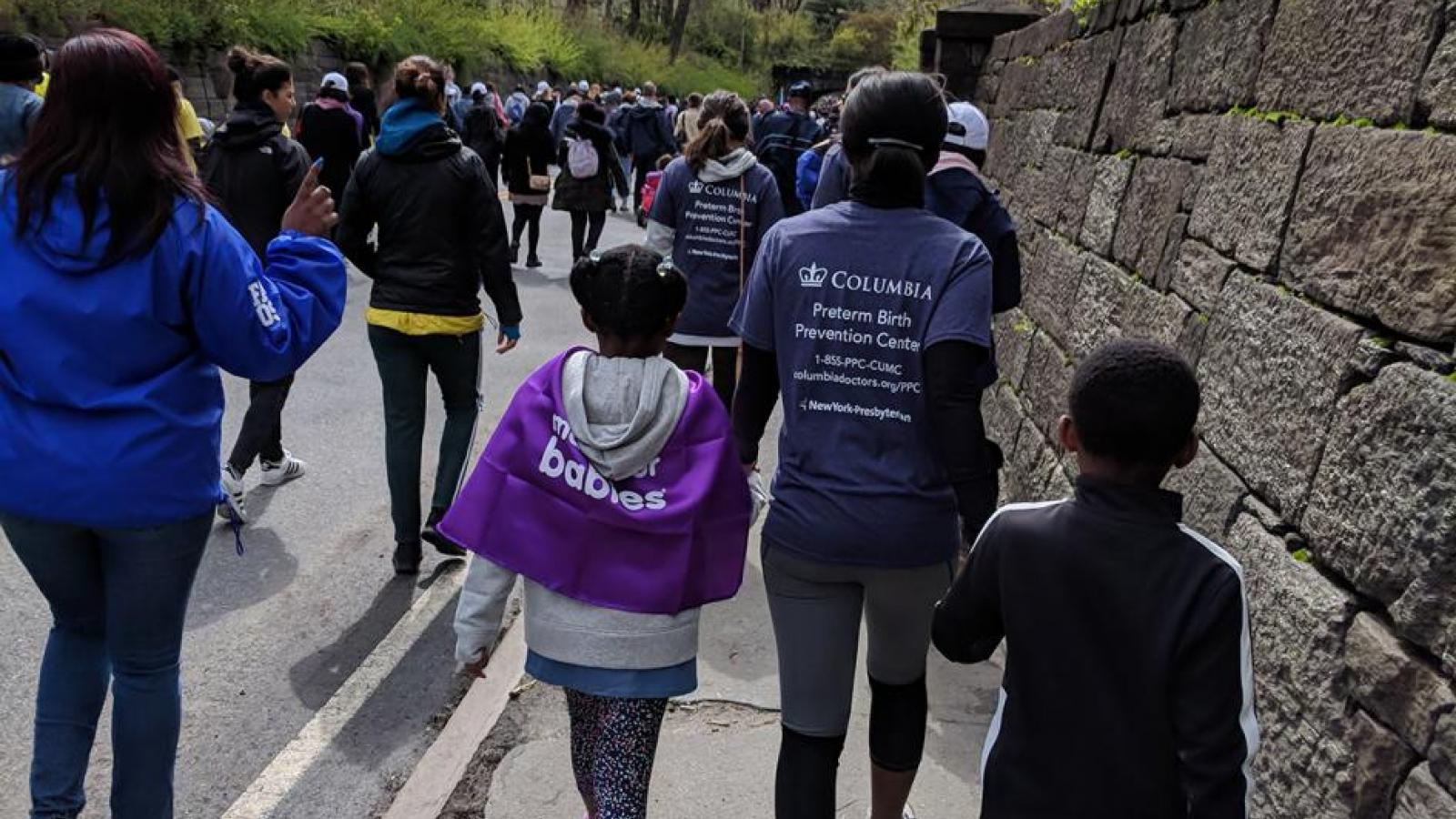 The CUIMC Preterm Birth Prevention Center March for Babies team