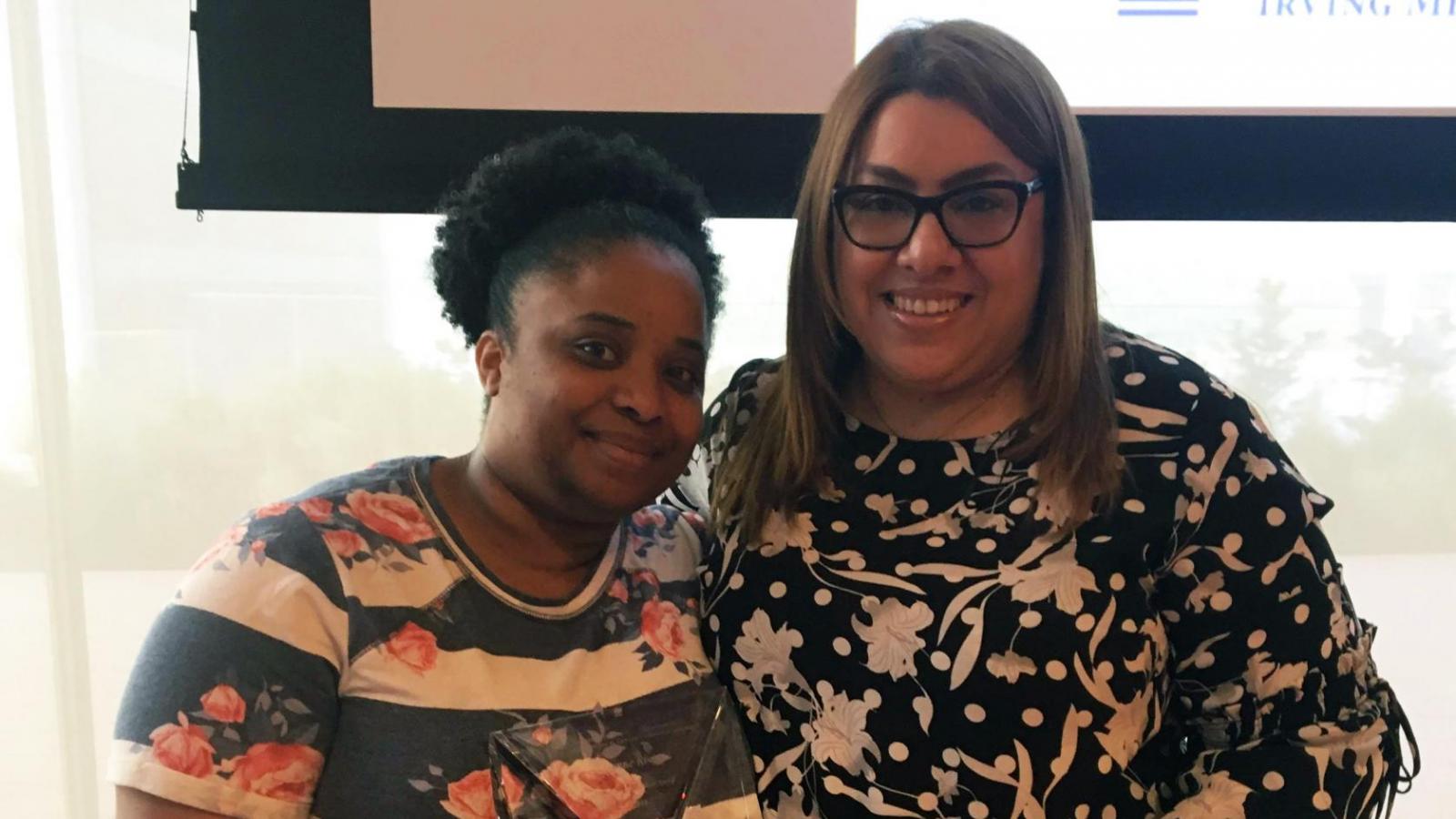 Front End Support Award Winner Kiyanne Rivers