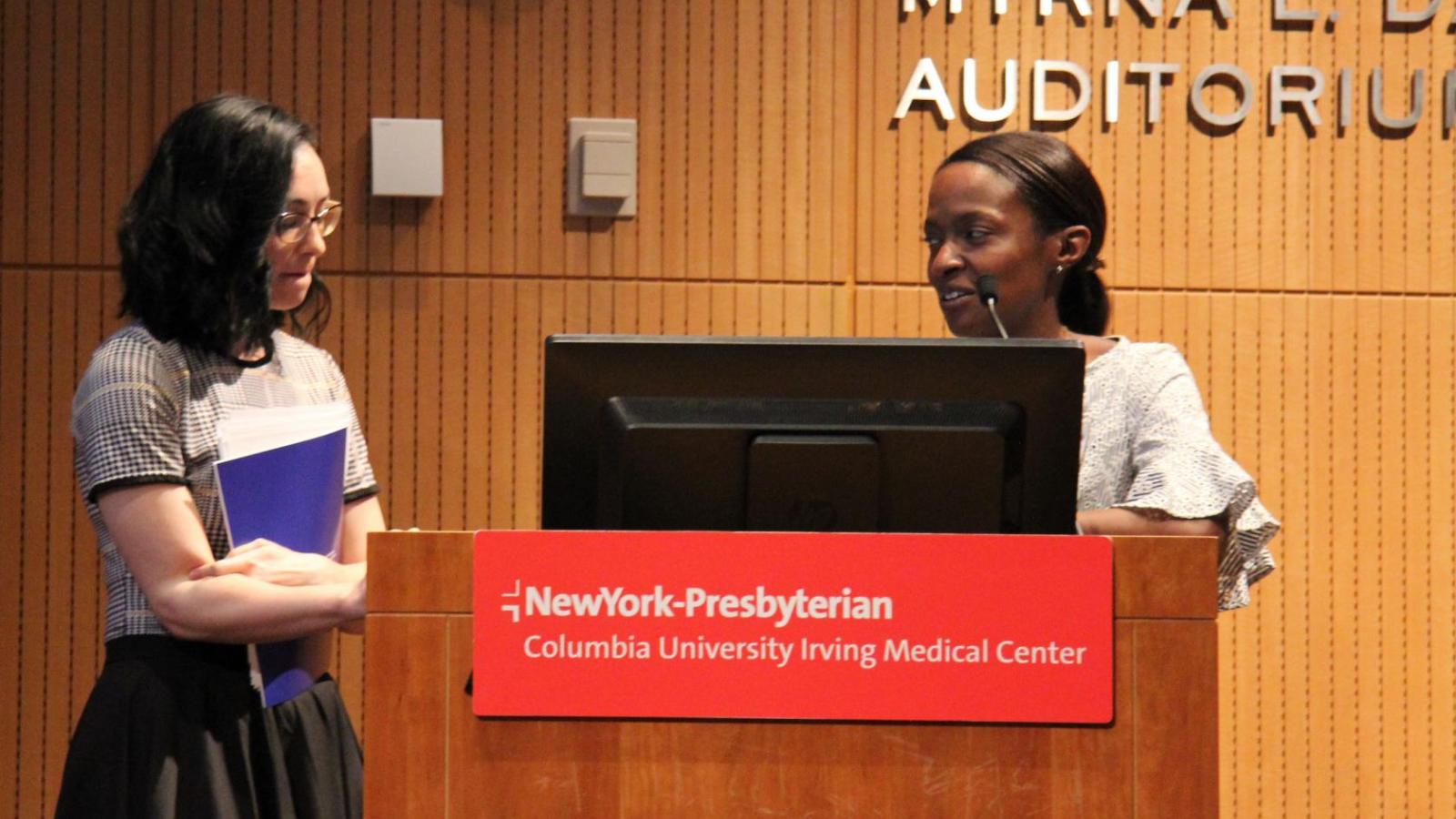 From left: Dr. Noelle Breslin and Dr. Cynthia Gyamfi-Bannerman