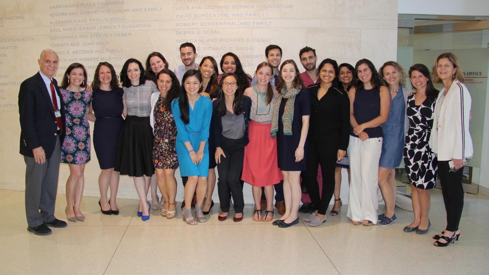 Residents, Fellows, and Faculty gather to recognize achievements of PGY-3 residents and graduating fellows