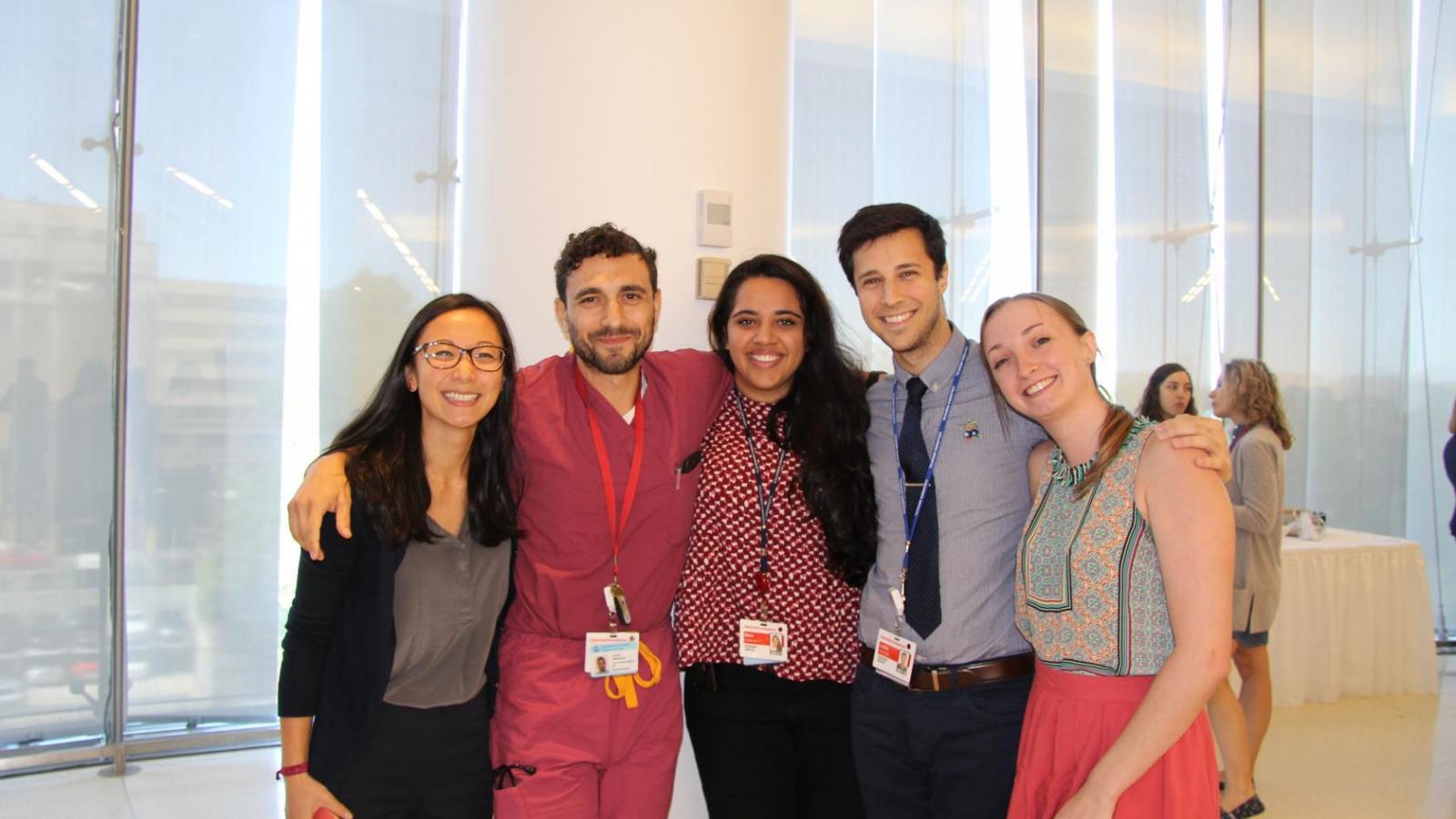 From left: Dr. Tiffany Sia, Dr. Conrad Stern-Ascher, Dr. Sbaa Syeda, Dr. Aaron Preiss, and Dr. Nigel Madden