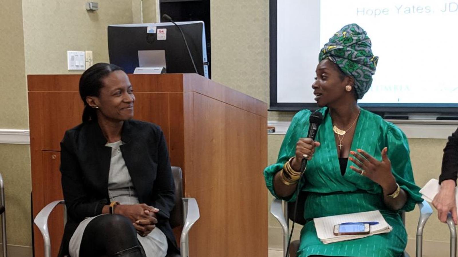 Cynthia Gyamfi-Bannerman, MD, MSc and Kalima DeSuze, LMSW, MPA