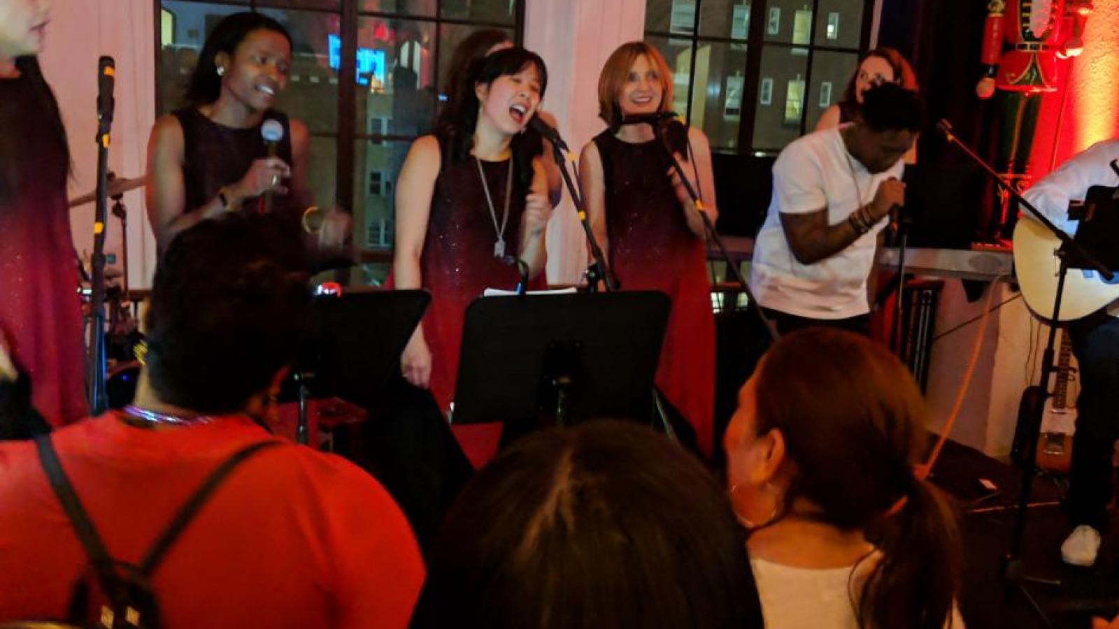 The Ob/Gyn Department Holiday Band performed on Dec. 12, 2018.