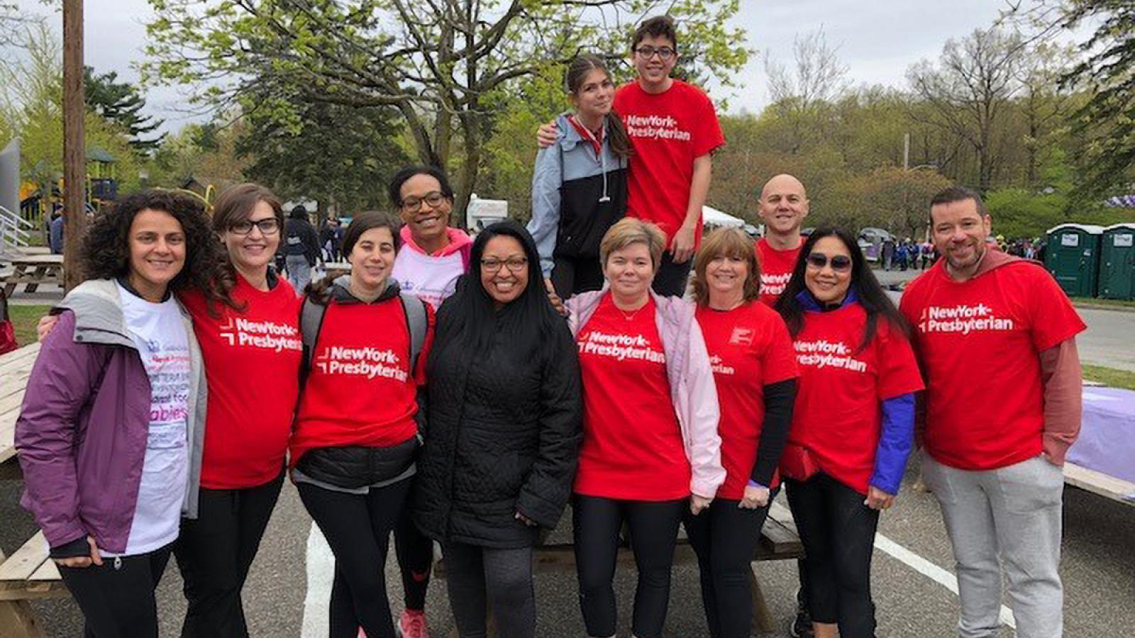 The Lawrence Hospital Ob/Gyn team at the March for Babies in White Plains, NY on Sunday, April 28.