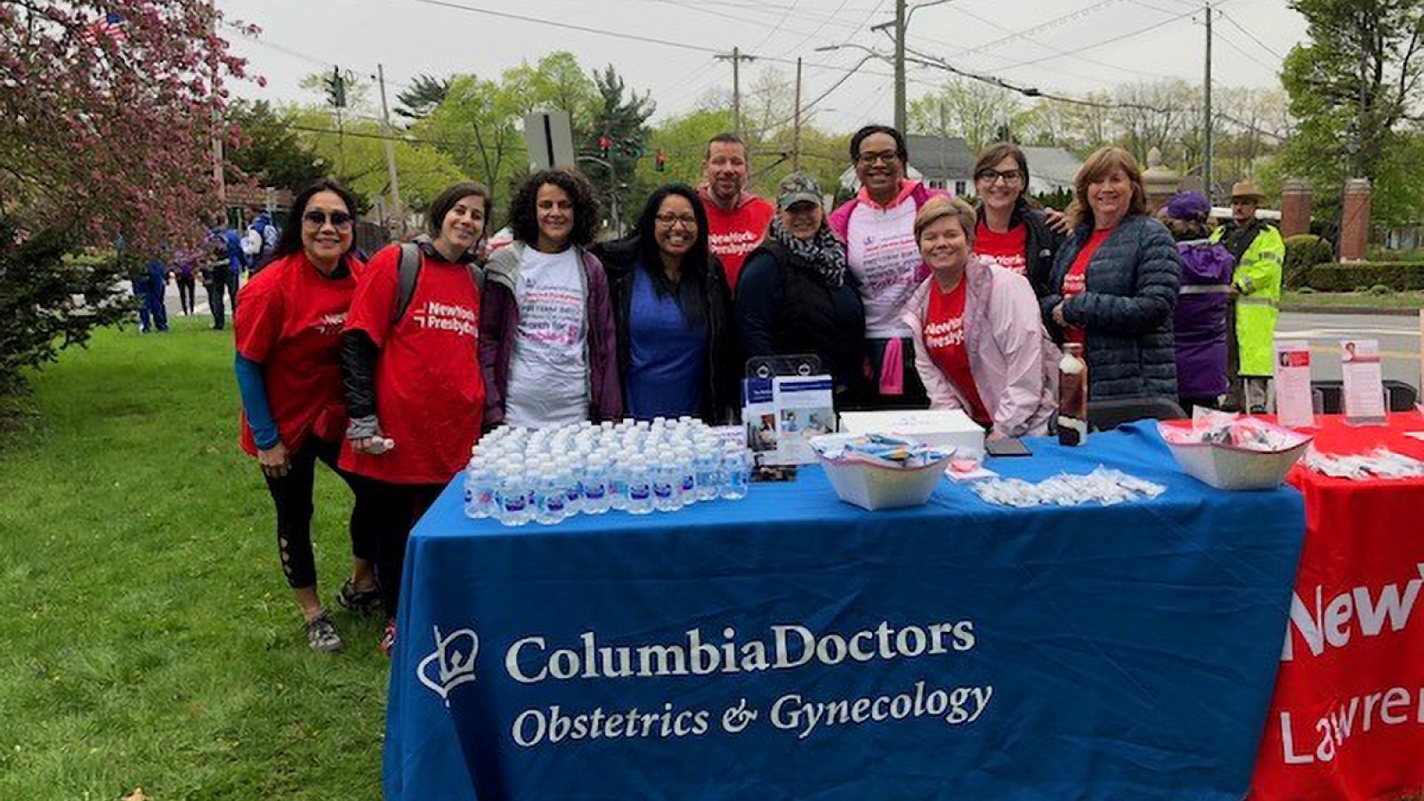 The Lawrence Hospital Ob/Gyn team at the March for Babies in White Plains, NY on Sunday, April 28.