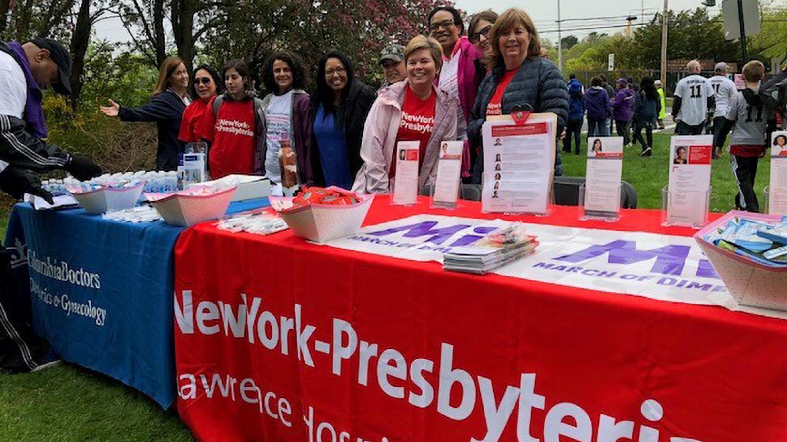 The Lawrence Hospital Ob/Gyn team at the March for Babies in White Plains, NY on Sunday, April 28.